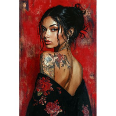 Japanse vrouw met tattoo